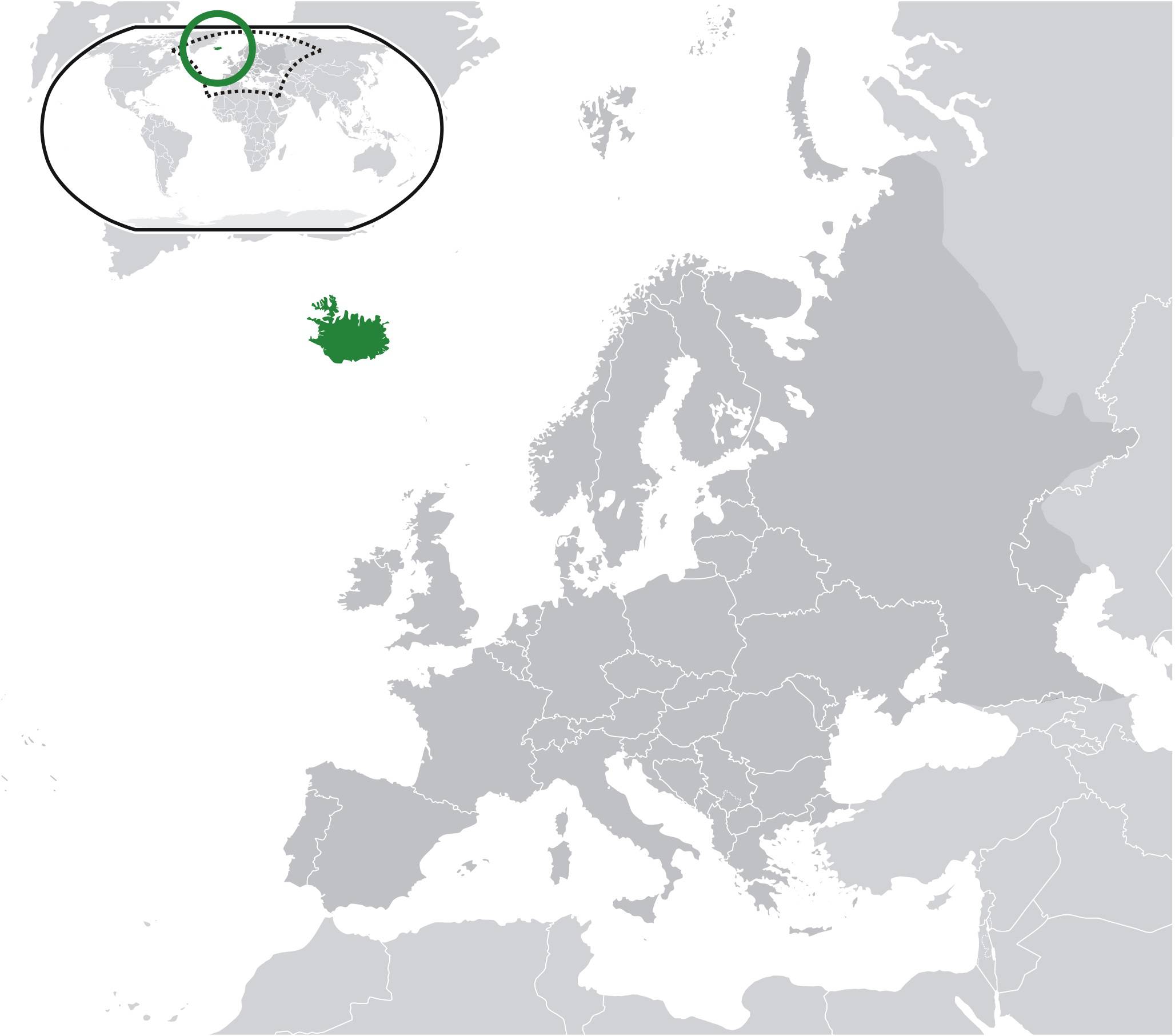 Où se trouve l'Islande sur une carte de l'Europe ? Où se trouve l'Islande sur une carte de l'Europe ?