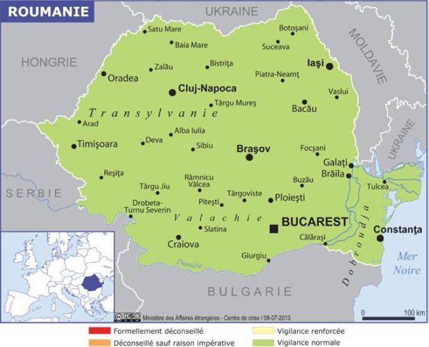Roumanie carte