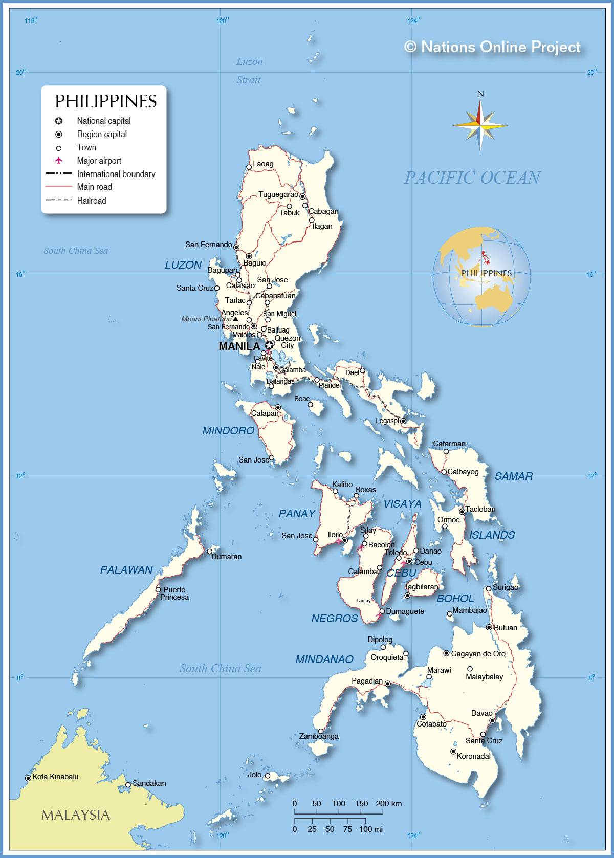 Autre carte des Philippines Autre carte des Philippines