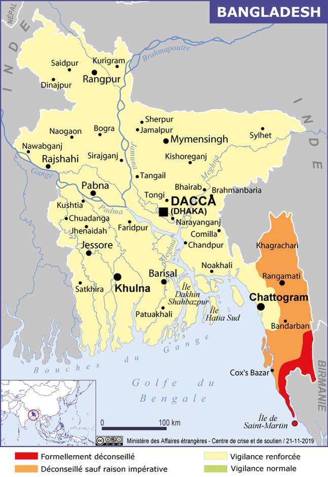 Carte Du Bangladesh Plusieurs Cartes Du Pays Dasie