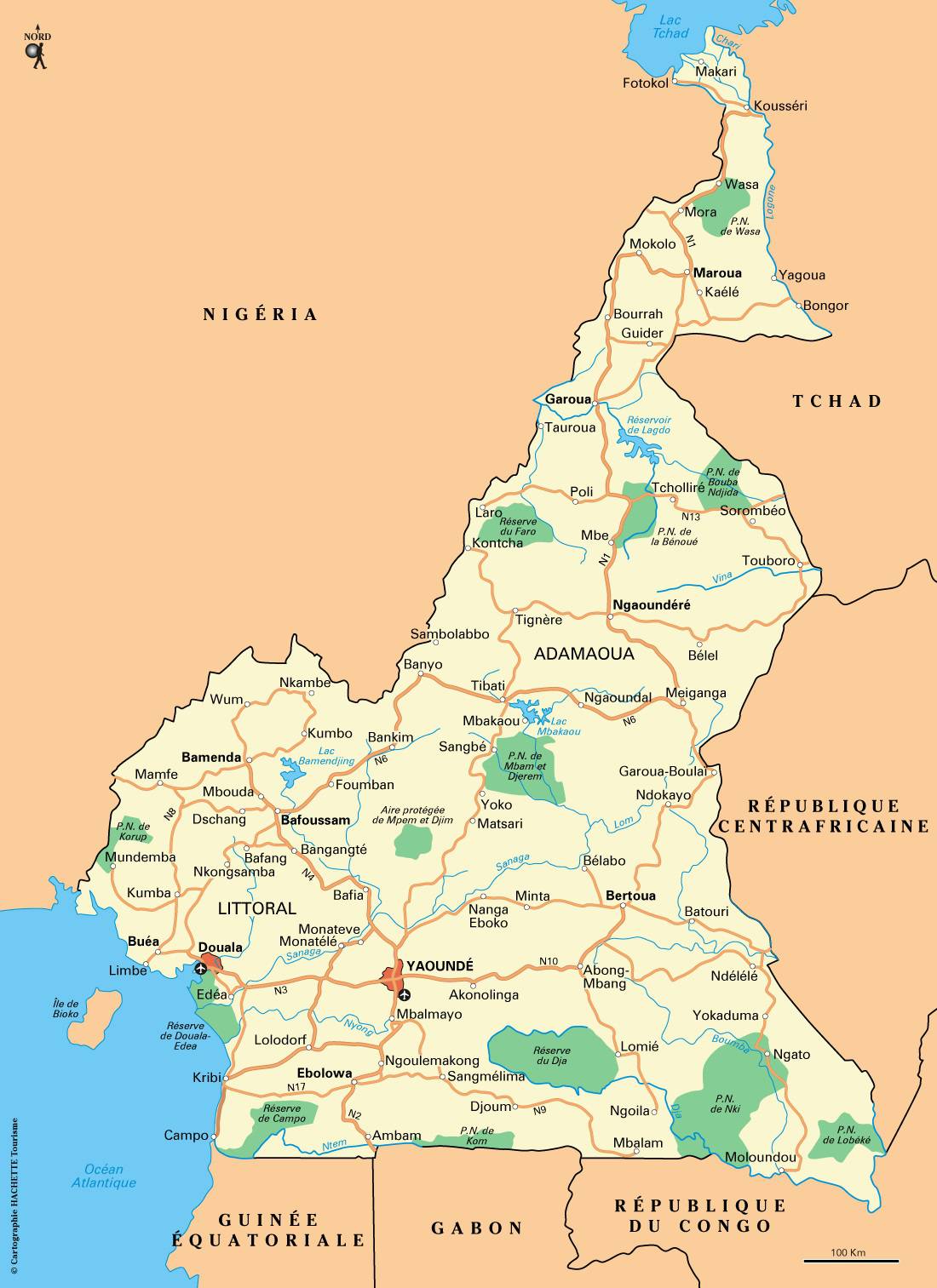 Carte Du Cameroun Diff rentes Cartes Du Pays Du Continent Africain