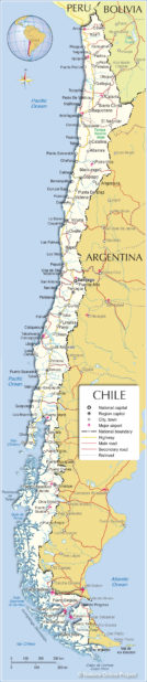 Carte du Chili