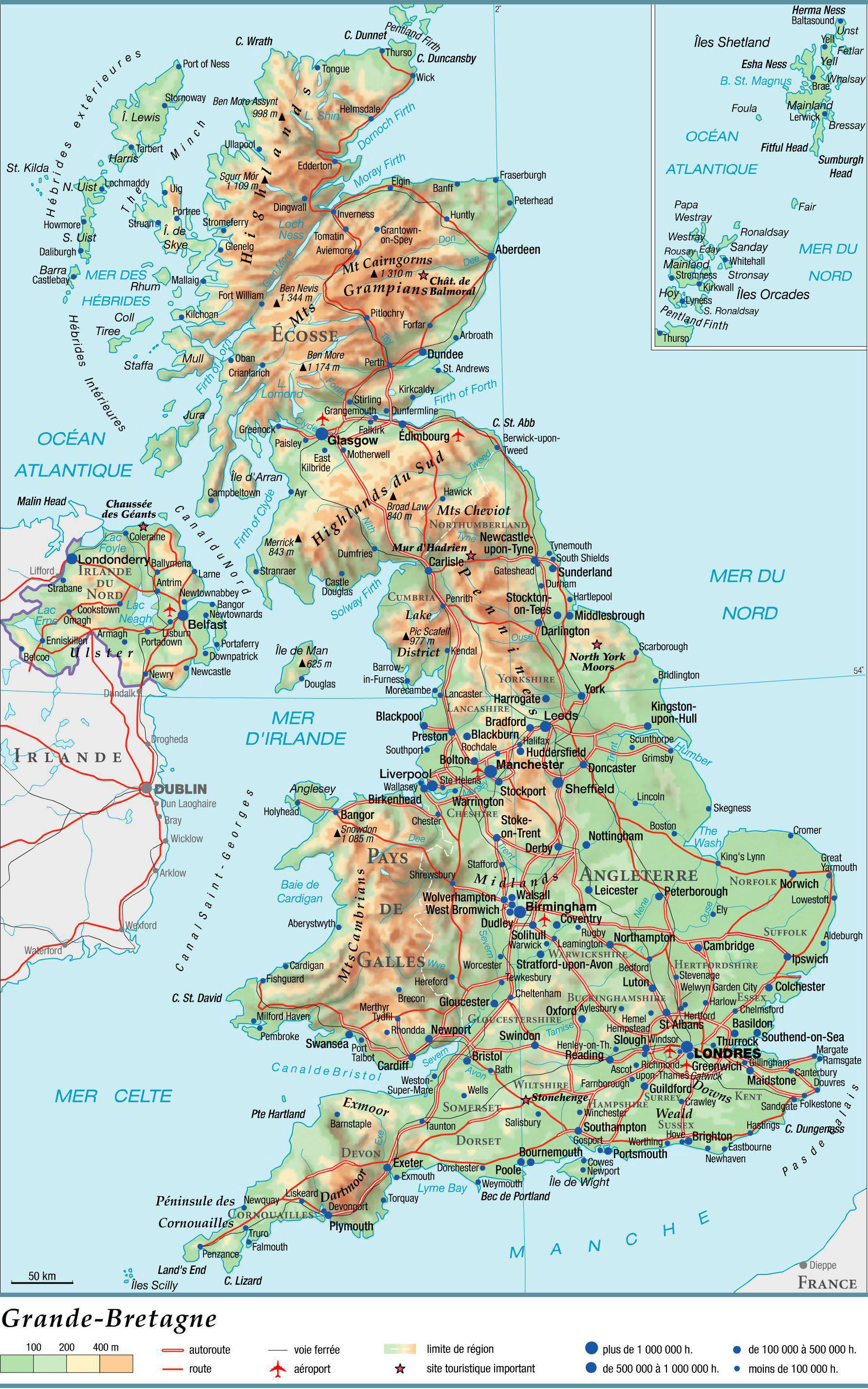 Carte De L Angleterre Avec Les Regions Carte de l'Angleterre - Plusieurs cartes du pays constitutif du Royaume-Uni