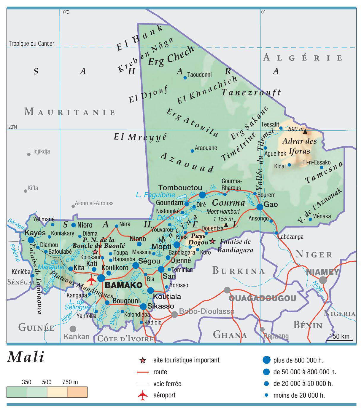 Carte du Mali - Plusieurs cartes du pays en Afrique ... Carte du Mali - Plusieurs cartes du pays en Afrique ...
