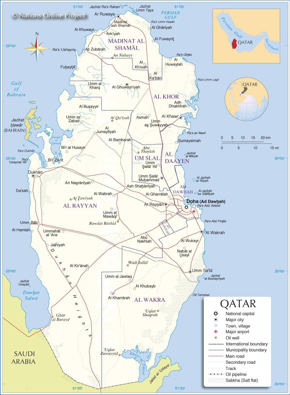 carte du qatar