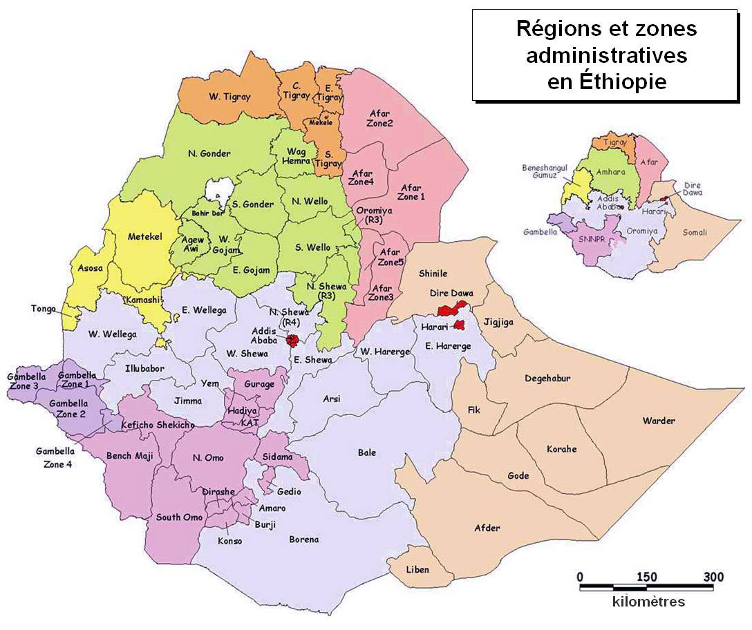 carte ethiopie afrique • Voyages - Cartes