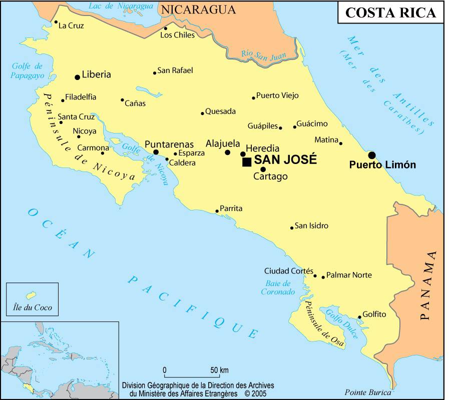 Carte Du Costa Rica Plusieurs Cartes Du Pays Damérique