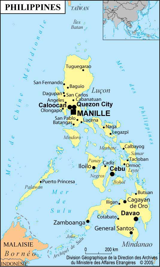 carte des philippines