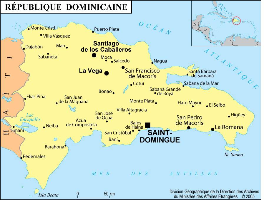 Carte De La République Dominicaine Plusieurs Cartes Du