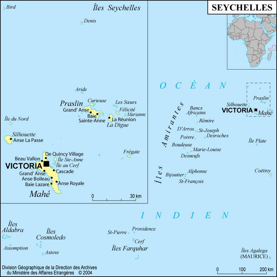 Carte Des Seychelles Plusieurs Cartes Du Pays Connu Pour