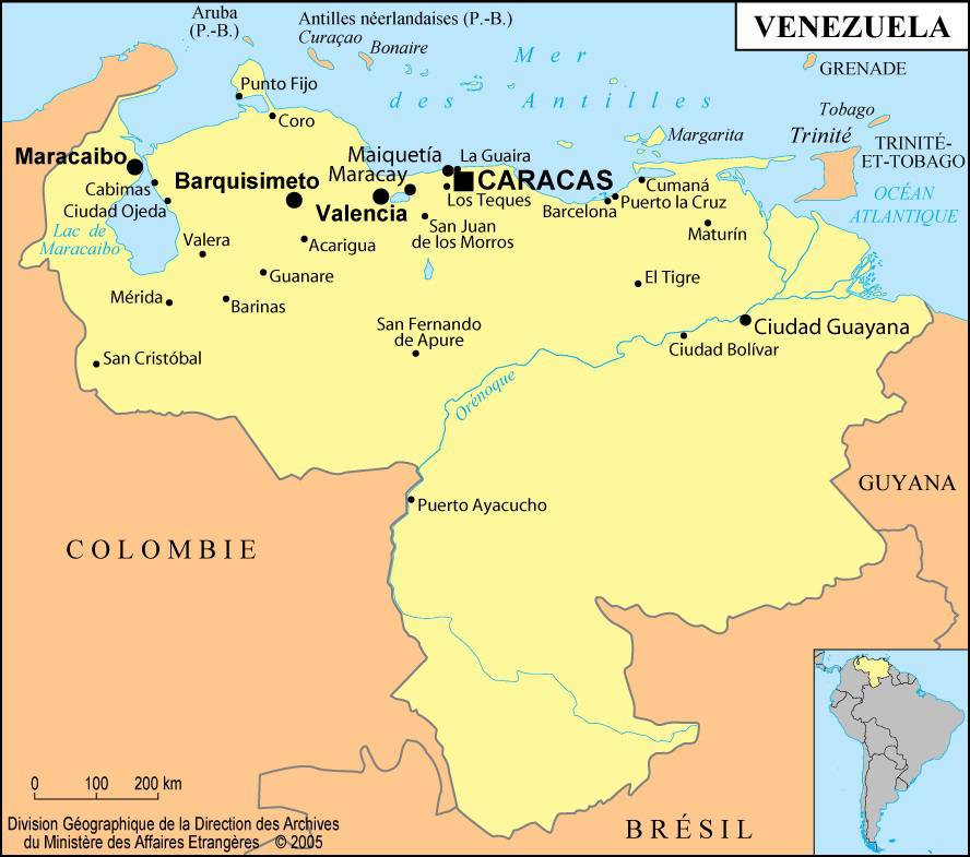 carte du venezuela