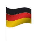 Drapeau de l'Allemagne à pied Drapeau de l'Allemagne à pied