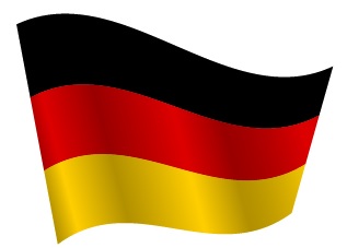 Drapeau de l'Allemagne avec ondulation Drapeau de l'Allemagne avec ondulation
