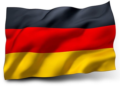 Drapeau de l'Allemagne avec vagues Drapeau de l'Allemagne avec vagues
