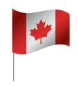 Drapeau du Canada avec pied Drapeau du Canada avec pied