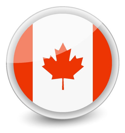 Drapeau du Canada rond Drapeau du Canada rond