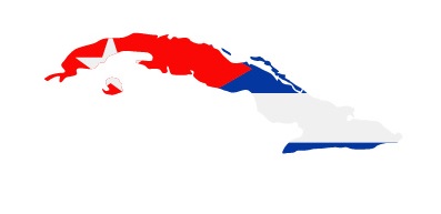 Drapeau de Cuba en forme de pays Drapeau de Cuba en forme de pays
