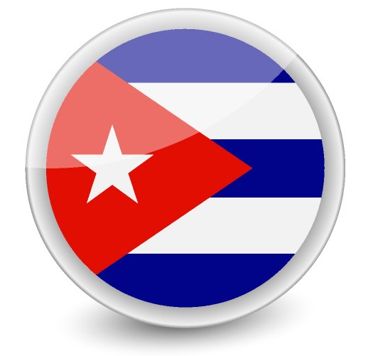 Drapeau de Cuba rond Drapeau de Cuba rond