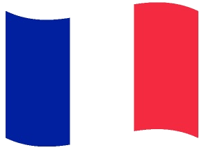 Drapeau ondulé de la France Drapeau ondulé de la France