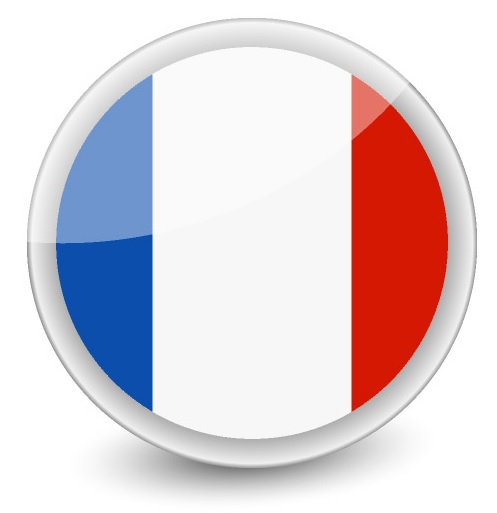 Drapeau de la France rond Drapeau de la France rond