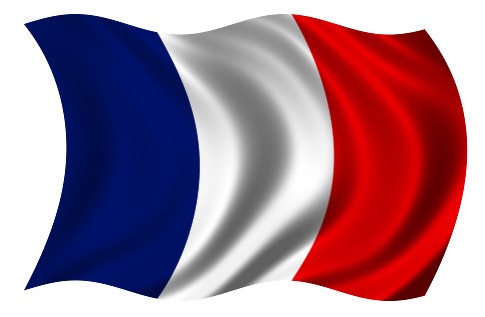 Drapeau France dans le vent Drapeau France dans le vent
