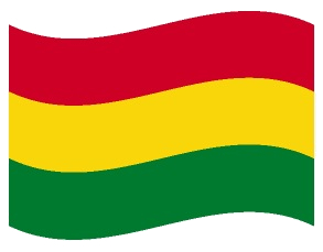 Drapeau ondulé de la Bolivie Drapeau ondulé de la Bolivie