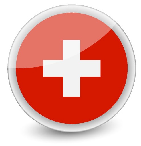 Drapeau de la Suisse rond Drapeau de la Suisse rond