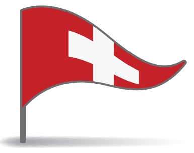Drapeau triangulaire de la Suisse Drapeau triangulaire de la Suisse