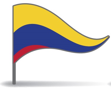 Drapeau triangulaire de la Colombie Drapeau triangulaire de la Colombie