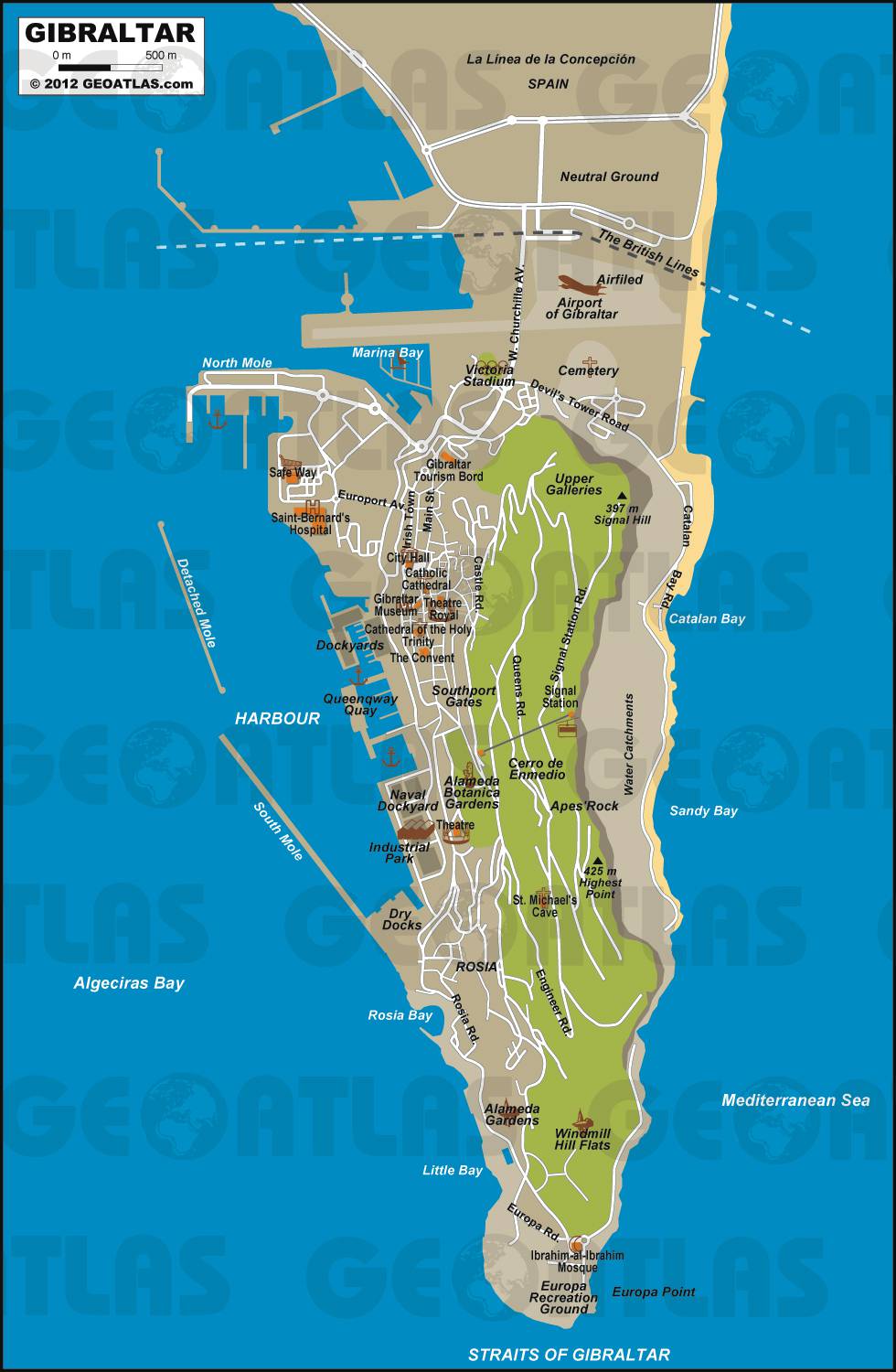 Gibraltar carte Gibraltar carte