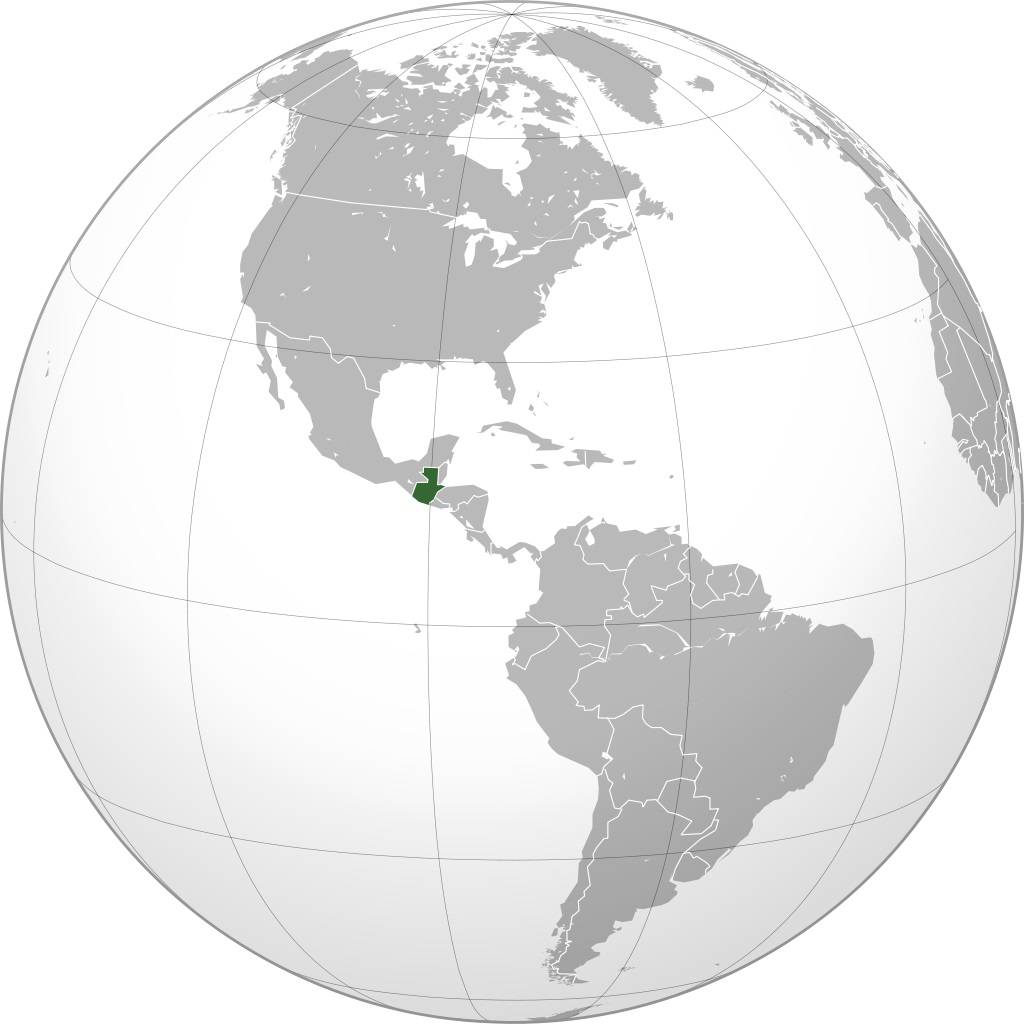 Guatemala sur une carte de l'Amérique Guatemala sur une carte de l'Amérique
