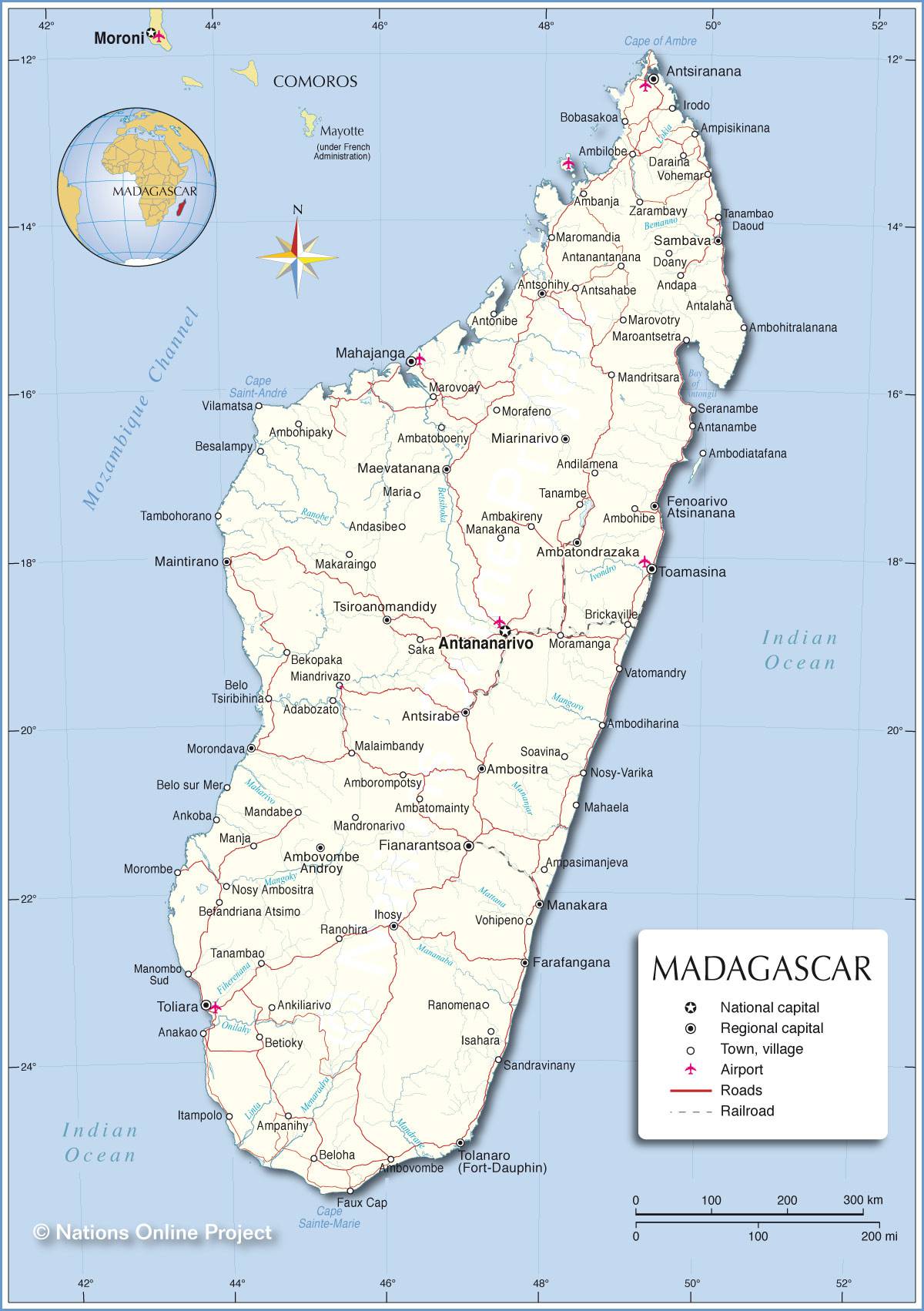 madagascar carte du monde