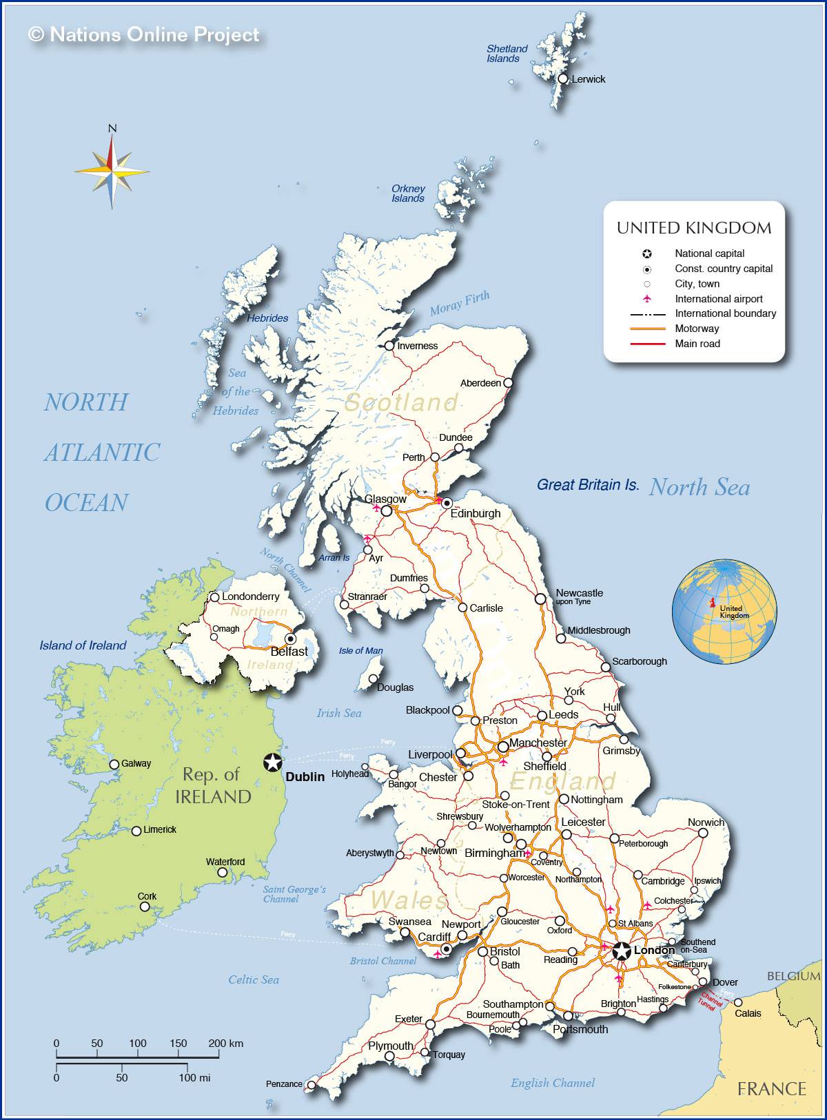 carte du royaume uni