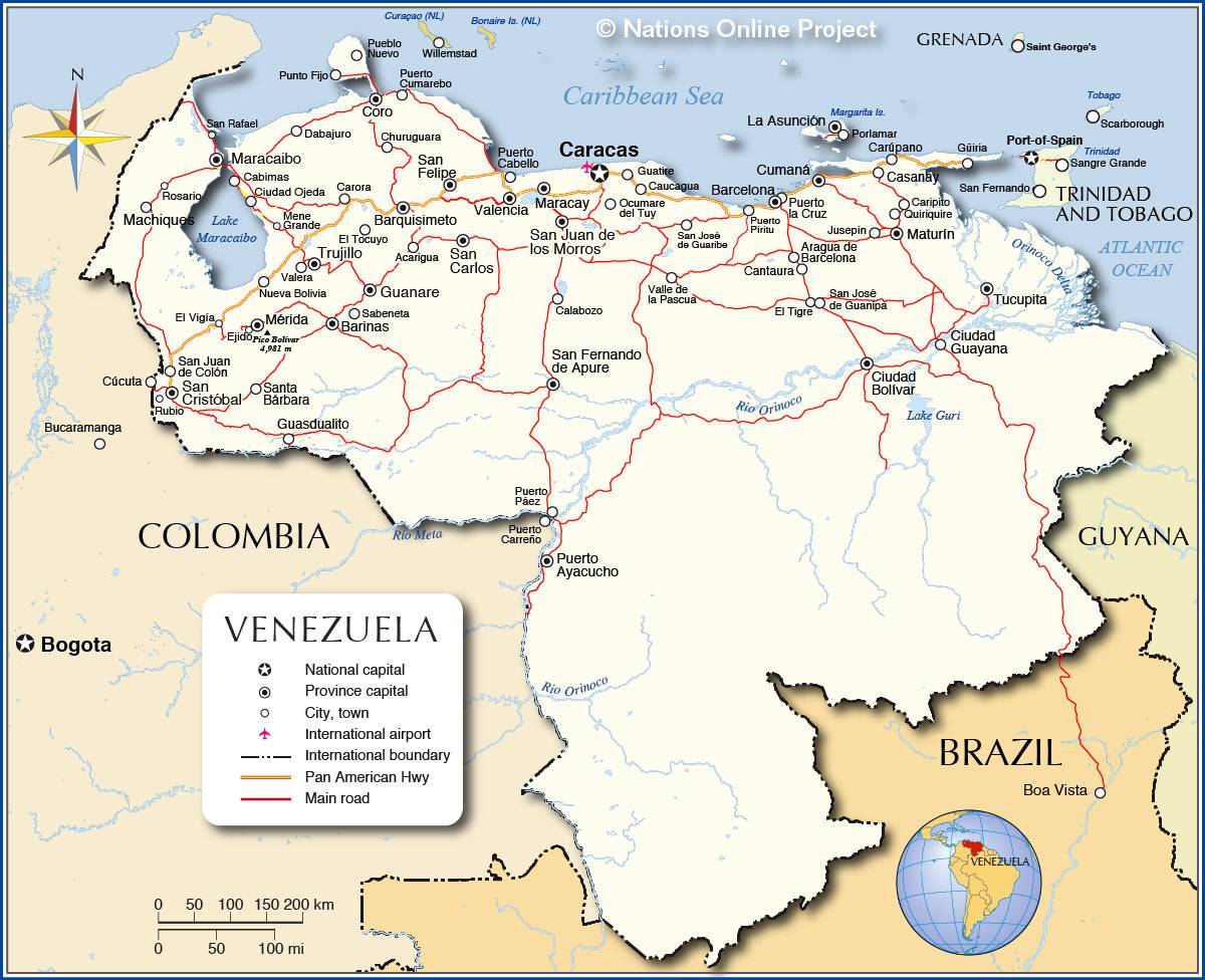 carte du venezuela