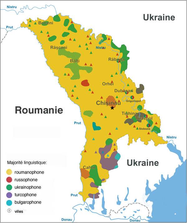 Carte de la Moldavie - Plusieurs cartes du pays en Europe