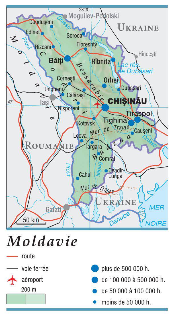 Cartes de la Moldavie