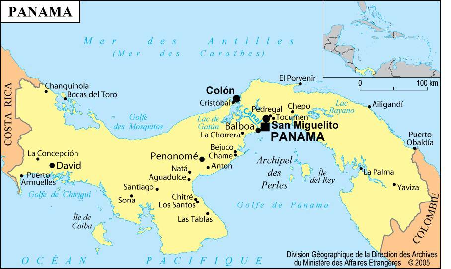 panama carte du monde