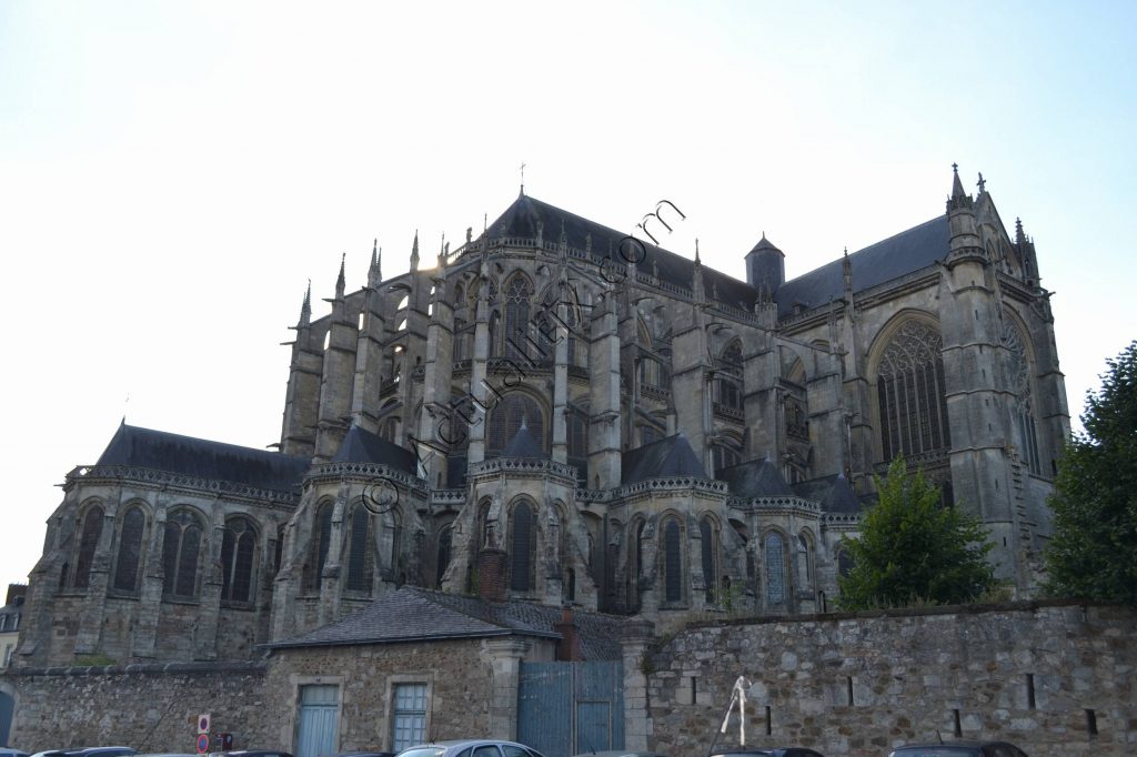 Cathédrale du Mans vue de derrière