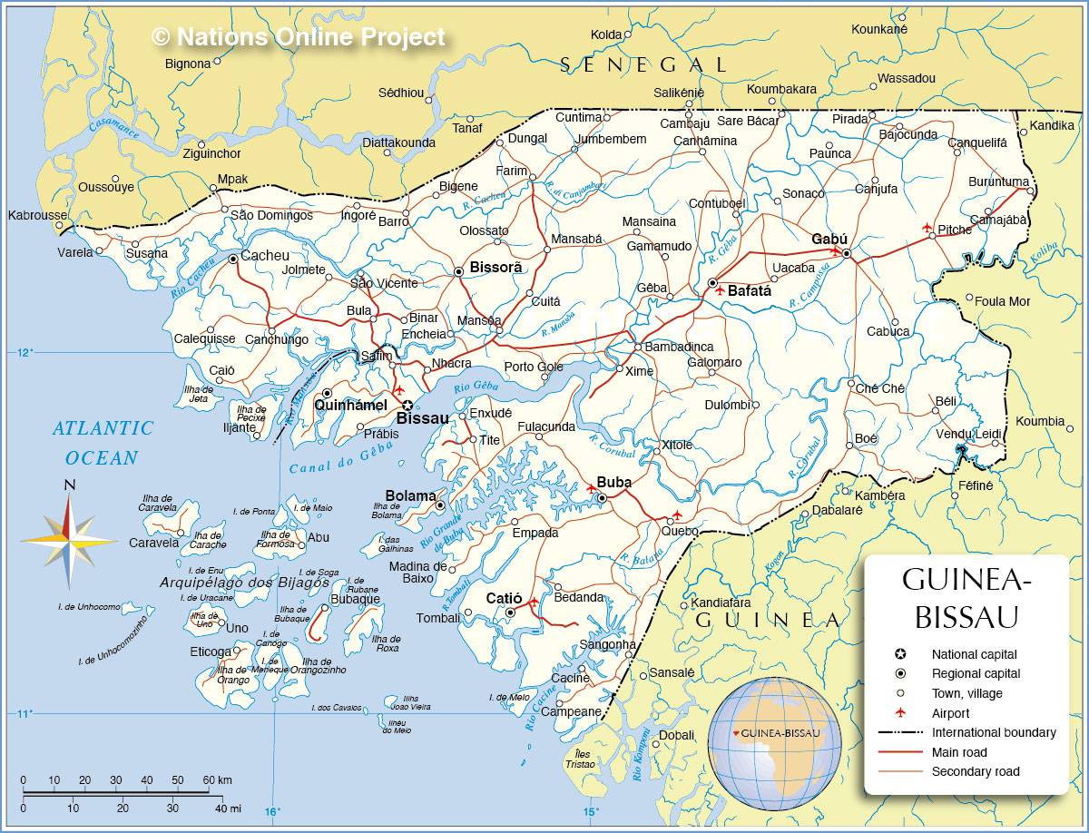 Guinée-Bissau carte