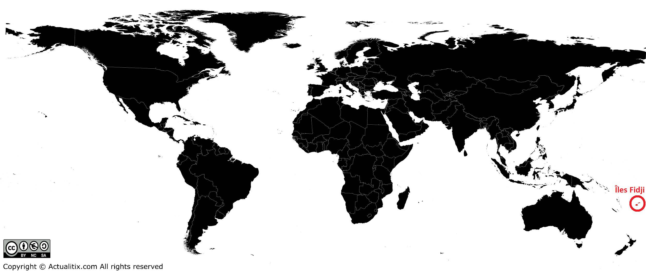 Carte Des îles Fidji Plusieurs Cartes Du Pays Se Trouvant