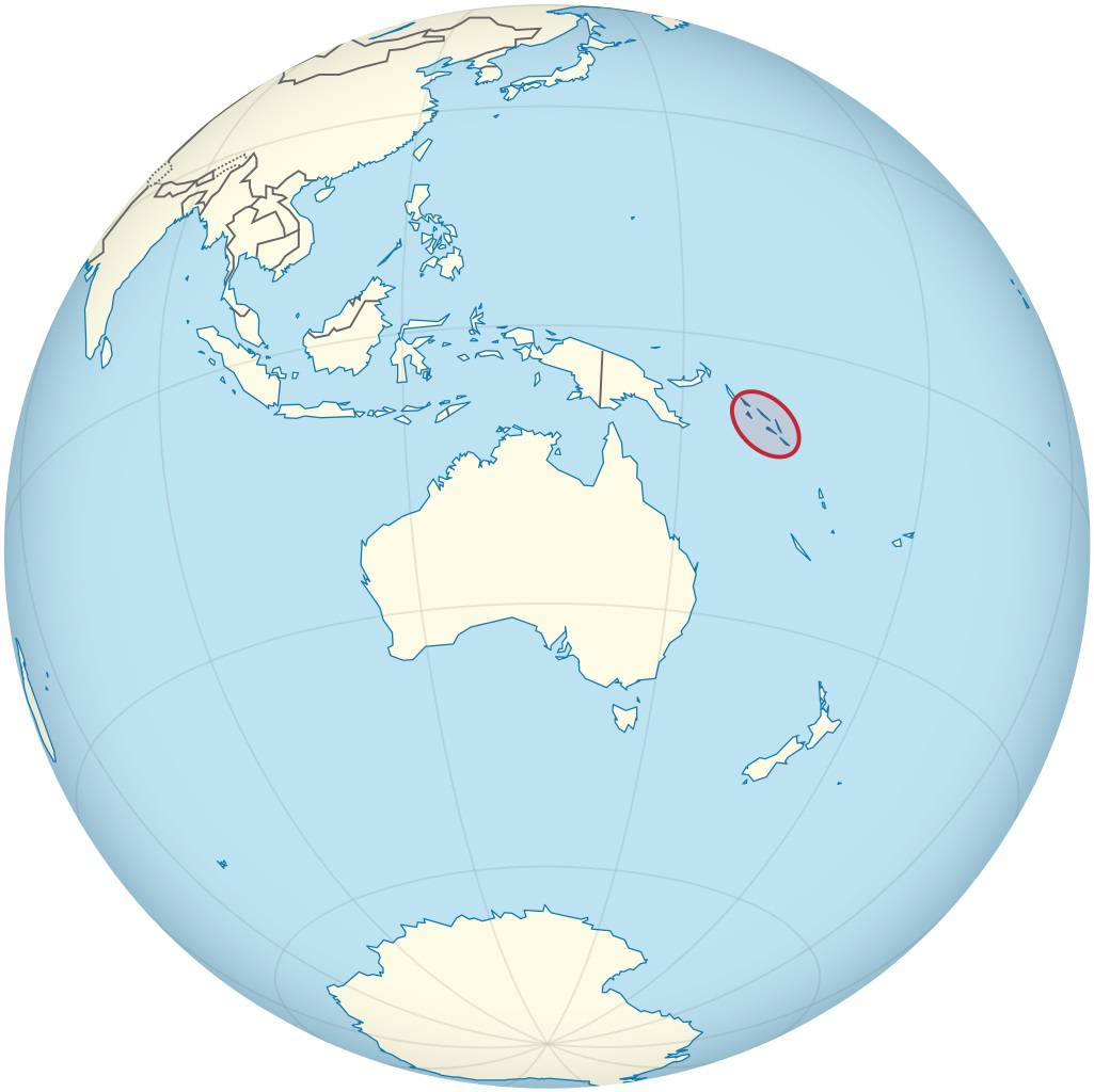 Îles Salomon sur une carte de l'Océanie Îles Salomon sur une carte de l'Océanie