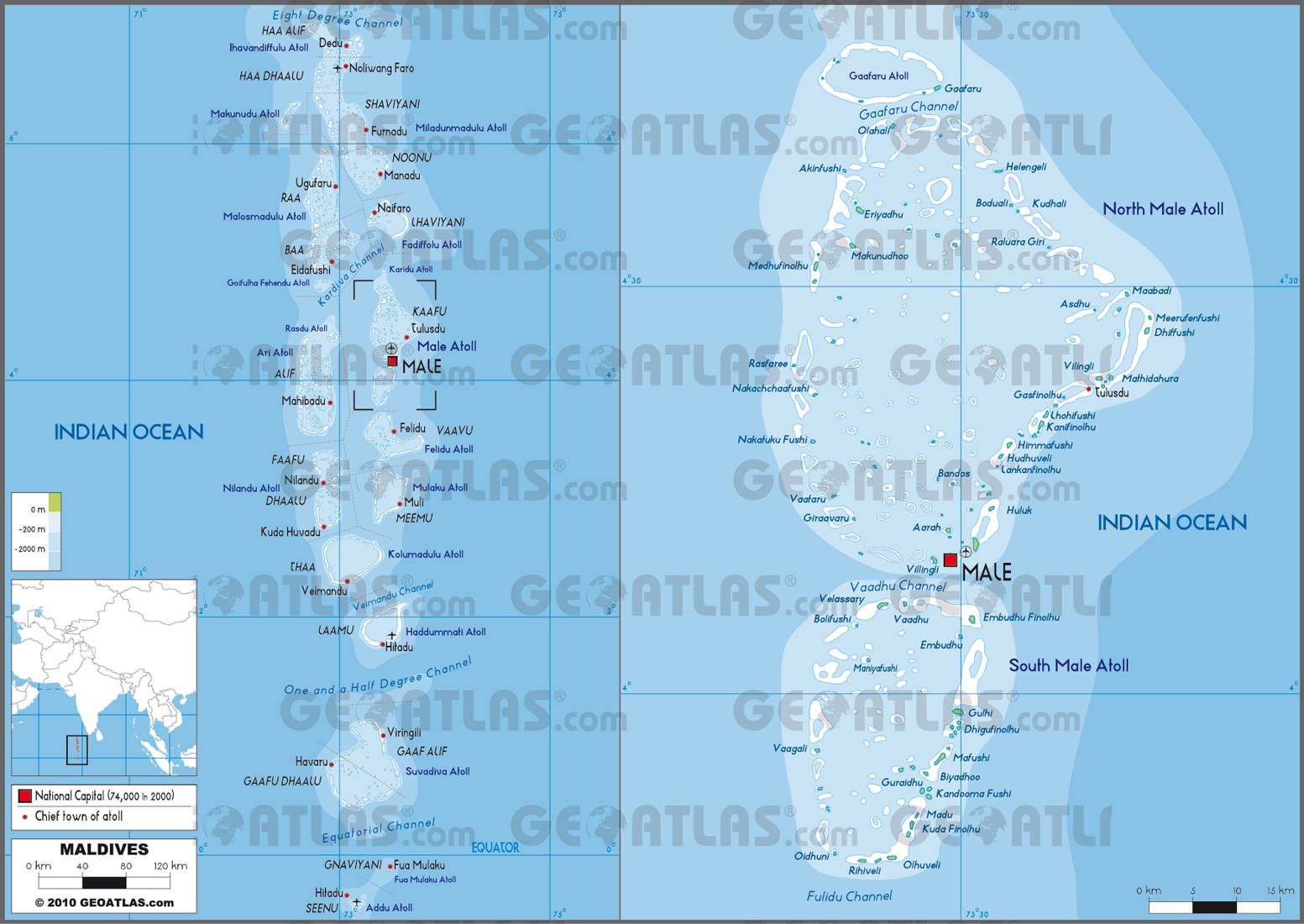 Maldives carte Maldives carte