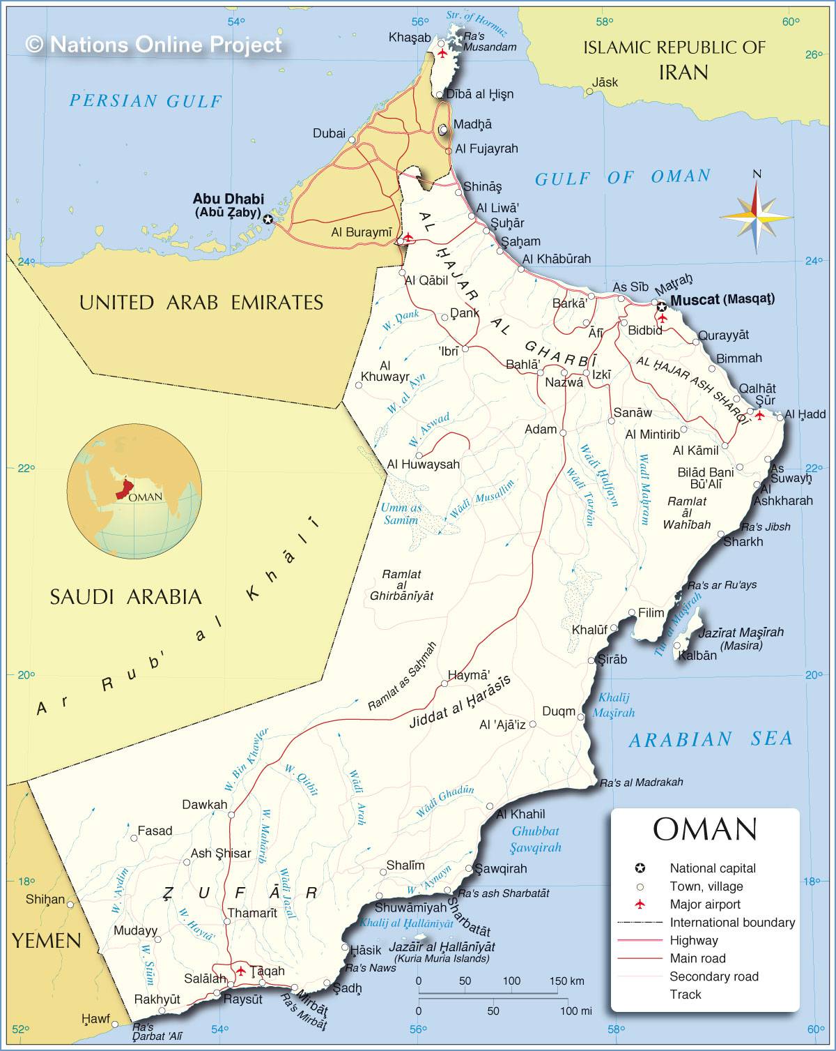 oman carte