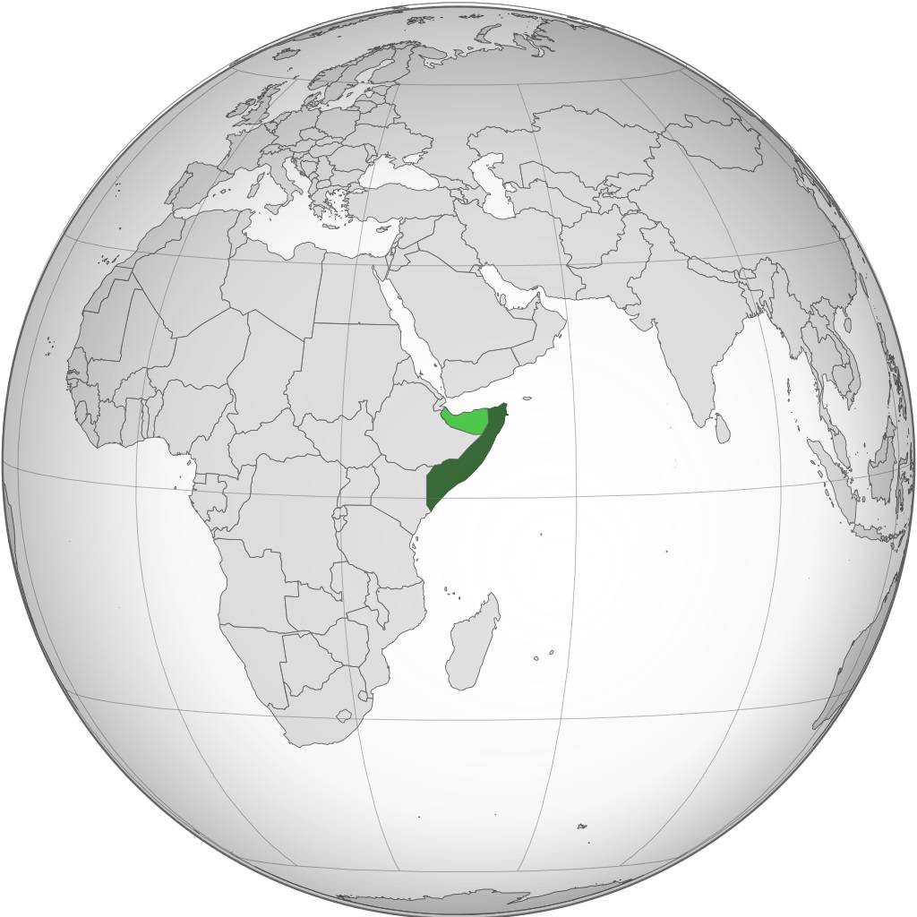 Somalie carte sur une carte d'Afrique Somalie carte sur une carte d'Afrique