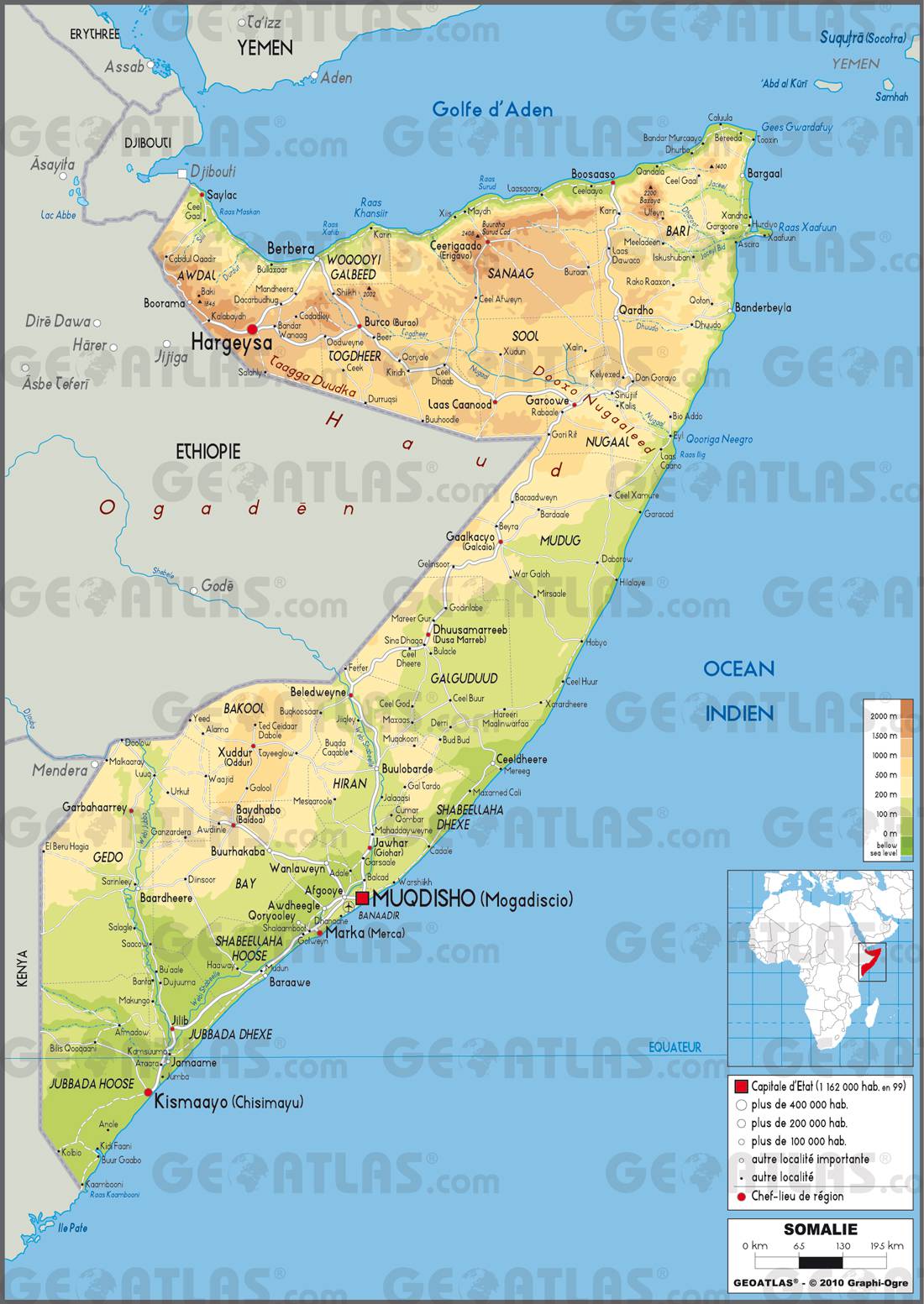 Somalie Carte