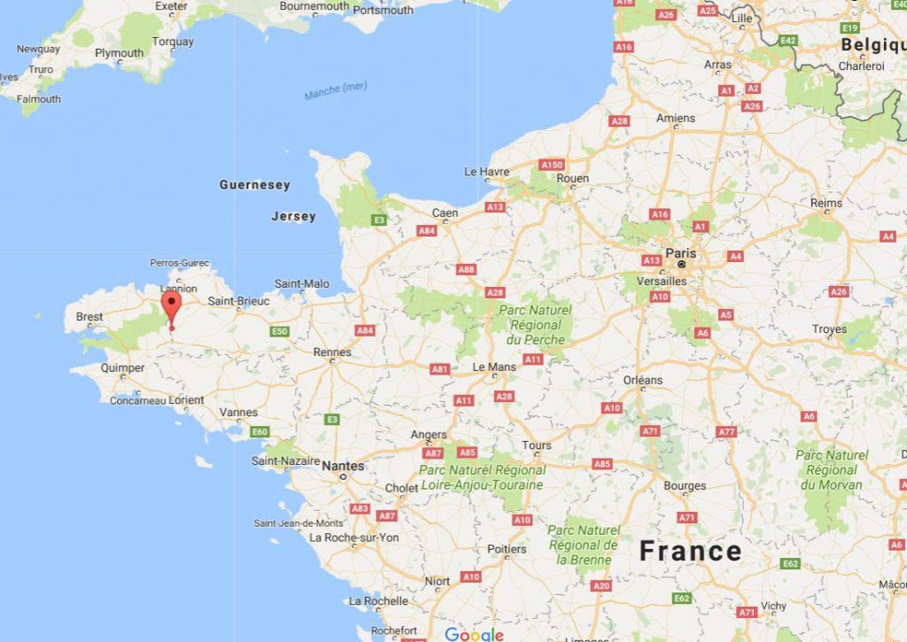 Vallée des Saint sur une carte de France