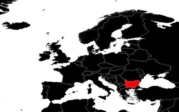Bulgarie sur une carte de l'Europe