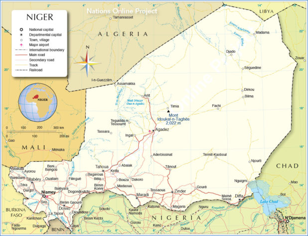 Carte du Niger