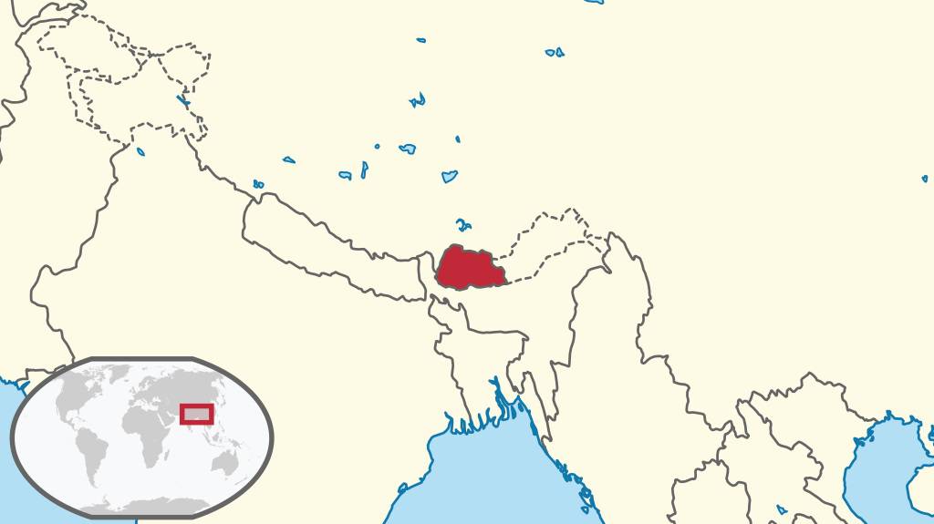 carte-du-bhoutan-plusieurs-cartes-du-pays-en-asie