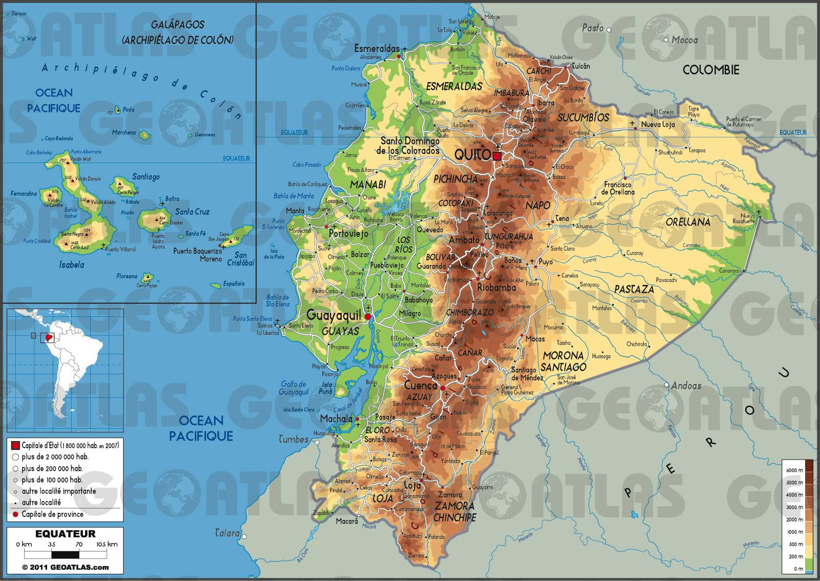 Equateur carte Equateur carte